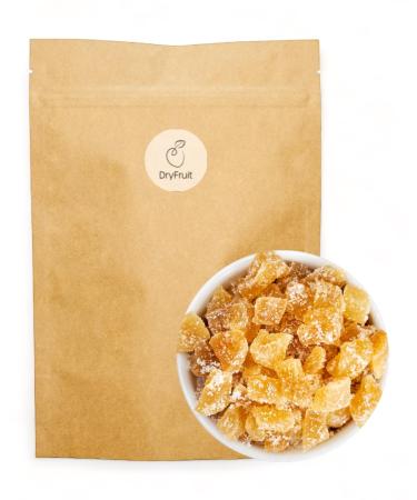 Ginger cubes mildly sweetened with sugar coating soft ginger candied 500g