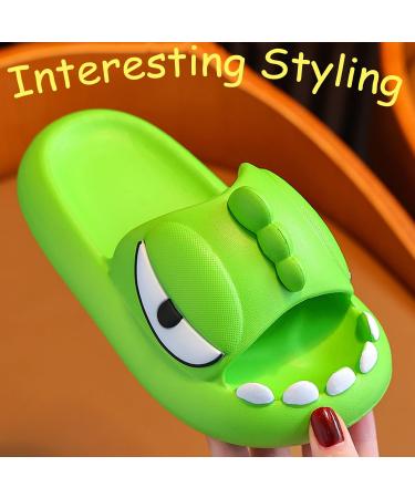 Yeteeepot Children's Summer Slippers - Boys & Girls Cartoon Slides Beach Sandals in Light Green (27/28 EU) - Buy Online on GoSupps.com