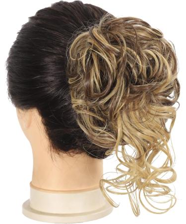 Claw Messy Bun Hairpiece Clip | Wavy Curly Chignon Updo | Synthetic Ponytail for Women & Girls - Buy Online on GoSupps.com
