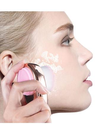 Beomeen 2 in 1 Facial Cleansing Exfoliating Brush - Ultra Fine Soft Bristles for Pore Deep Cleansing - Double Side Face Wash Scrub Brush - Gold - Buy Online on GoSupps.com