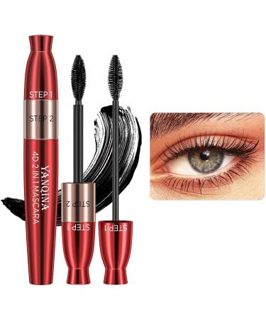 2 Fiber Lash Mascara | Lengthening Tubing Mascara for Bold Volume with Dry Fiber Formula Fiber Mascara for Girls Women 2 Pcs Mascara - Buy Online on GoSupps.com