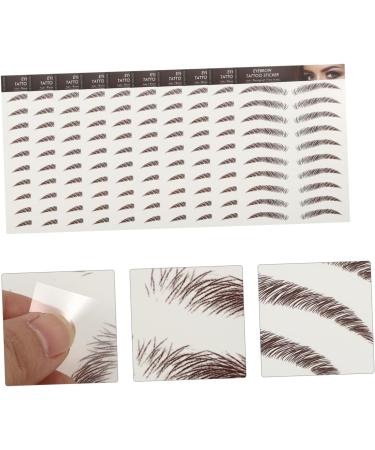 Mipcase 9 sheets Artificial Tattoos Hairlike Eyebrow Sticker Imitation Stickers Transfers False Eyebrows - Buy Online on GoSupps.com
