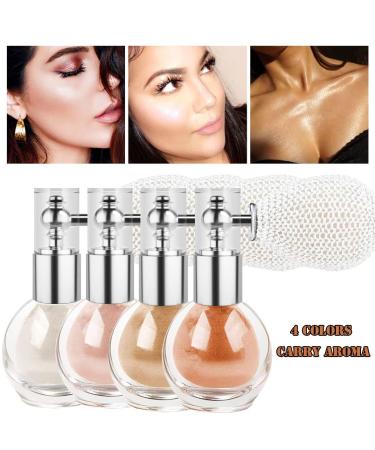 Glitter Powder Shimmer Spray for Hair & Body - Nude Pink Highlighter Makeup for Women - Buy Online on GoSupps.com