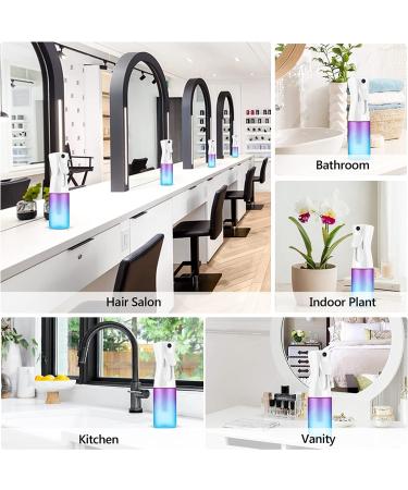 Continuous Water Spray Bottle- 360 Degree Empty Water Sprayer for Hair, Cleaning, Gardening, and Skin Care- Purple 5 Ounce - Buy Online on GoSupps.com