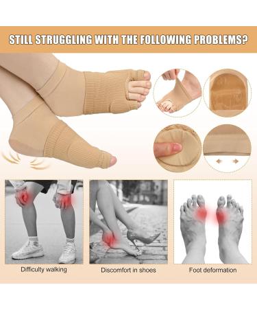 Toe Pads & Gel Heel Socks Set Comfortable Foot Protectors for Day & Night Support | Breathable Cushion Sleeves for Big & Little Toes - Buy Online on GoSupps.com