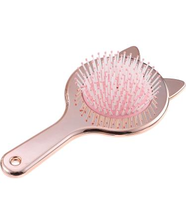 FRCOLOR Hair Paddle Detangler Cute Styling Brush Gold Women Brushes Shape Static Portable Shampoo Cartoon Grooming Tool Girls Head Ears No Handle Shaped - Buy Online on GoSupps.com