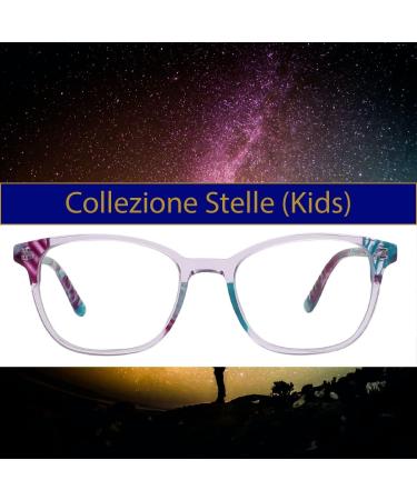 Blue Light Blocking Glasses for Kids - UV Protection Anti Eyestrain Glare Reduction (Vega Purple Blue - Buy Online on GoSupps.com