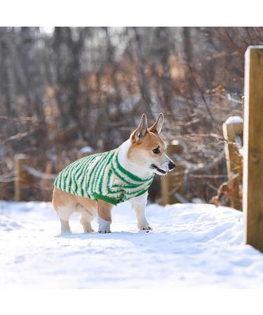 Cozy Dog Sweater for Small Dogs - Plush Fleece Winter Coats for Puppies & Cats (Green Size L) - Buy Online on GoSupps.com