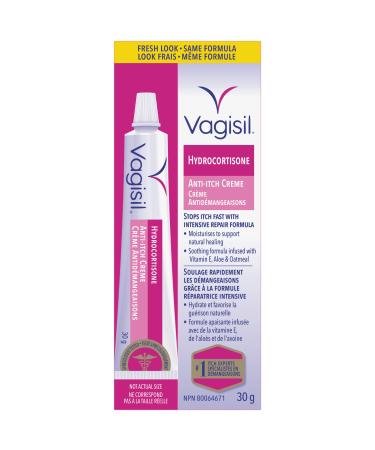 Vagisil Hydrocortisone Anti-Itch Creme Intensive Repair for Feminine Intimate Areas Gynecologist Tested 30g