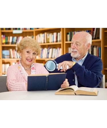 Magnifying Glass with Light Magnifier with Lights 30X 12 LED Double Optical Glass Lens Handheld Magnifying Glass Lighted Magnifying Glass for Reading Seniors Coins Macular Degeneration Low Vision - Buy Online on GoSupps.com