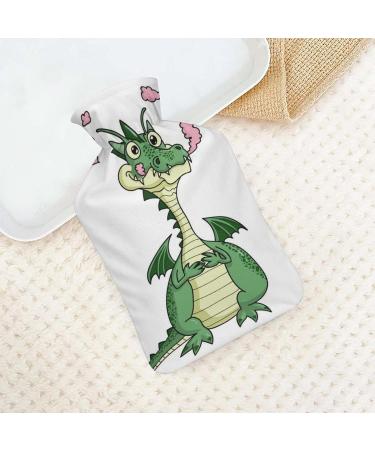 Dragon Hot Water Bottle with Plush Cover | Hand Warmer for Adults & Children | 26.5x15.3cm - Ideal for Comfort & Warmth - Buy Online on GoSupps.com