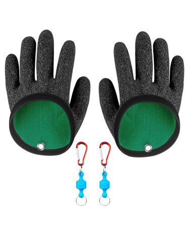 Vueinrg 1 pair of fishing gloves predatory fish stab -proof bite -proof land shoe fishing gloves waterproof fishing fishing gloves with a magnetic lock for safe handling with Hecht Wels Zander - Buy Online on GoSupps.com