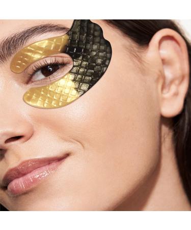 ICANdOIT 24K Gold Eye Mask For Dark Circles&Puffiness Anti-Aging Anti-Wrinkle With Hyaluronic Acid and Collagen Eye Zone Care Eye Patches for All Skin Types Best Gift Idea for Women&Men 7Pairs 7 Pairs