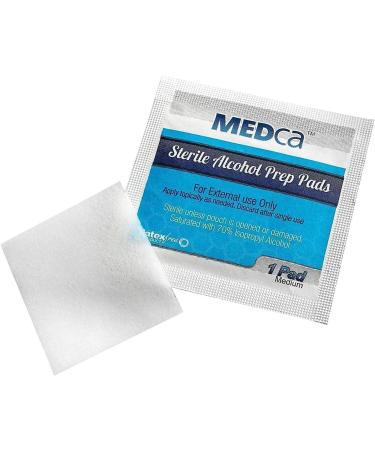 Alcohol Prep Pads Sterile Medium 2-Ply Cotton Gauze - Individually Wrapped (400 Count) - Buy Online on GoSupps.com