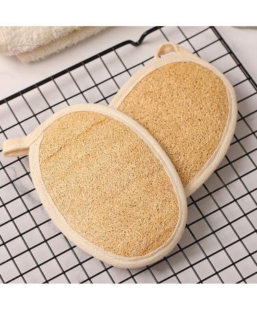 4 Pcs Natural Loofah Sponges | Exfoliating Body Scrubbers for a Refreshing Shower Experience - Buy Online on GoSupps.com