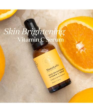 ManukaRx Vitamin C Serum | Anti-Aging & Brightening Face Serum | Even Skin Tone & Reduce Dark Spots | Fine Lines & Wrinkles | 30 ml - Buy Online on GoSupps.com