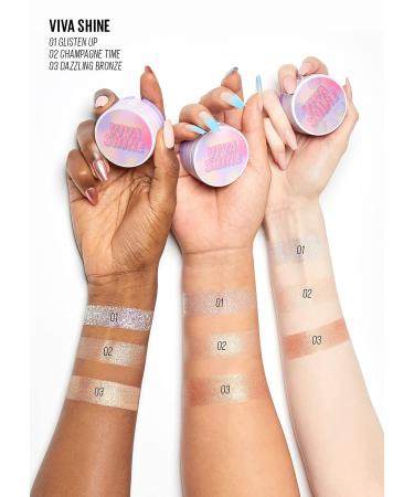KAJA Viva Shine BENTO | Multi-Highlighter Trio | Glitter for Face & Body | Vegan & Cruelty-Free - 18 Viva Shine - Buy Online on GoSupps.com