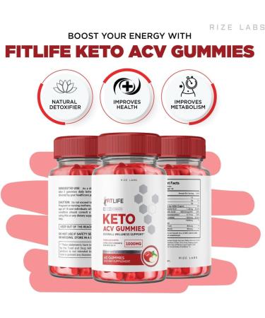 FitLife Keto Gummies - Advanced Weight Loss with Apple Cider Vinegar (60 Count) | Extra Strength Fat Burner Supplement - Buy Online on GoSupps.com