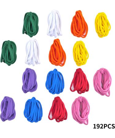 KRISMYA Kids Loom Loops Refills - 192 Pcs Colorful Weaving Loom Supplies for 7 Inch Loom - DIY Crafts for Kids - Buy Online on GoSupps.com