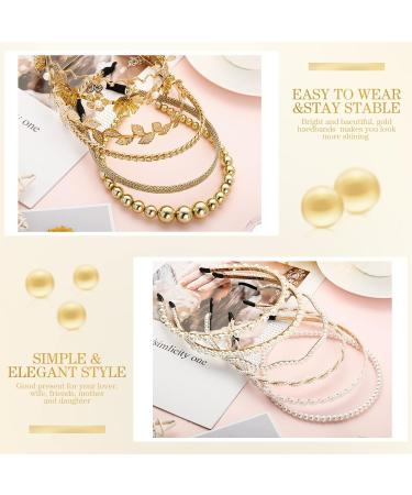 White Faux Pearl Bridal Headband Set - 12 Styles | Wedding Hair Accessories for Women - Buy Online on GoSupps.com