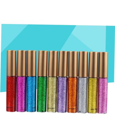 Beavorty Liquid Eyeliner 10pcs Liquid Eye Shadow Glitter Liner for Eyes Shiny Eyeshadow Eyeliner Colorful Liquid Eyeshadow - Buy Online on GoSupps.com
