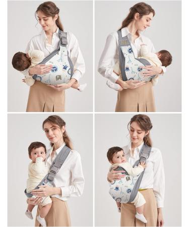 Mumgaroo Adjustable Baby Sling Carrier | Breathable & Comfortable | Cartoon Printed | 0-36 Months - Buy Online on GoSupps.com