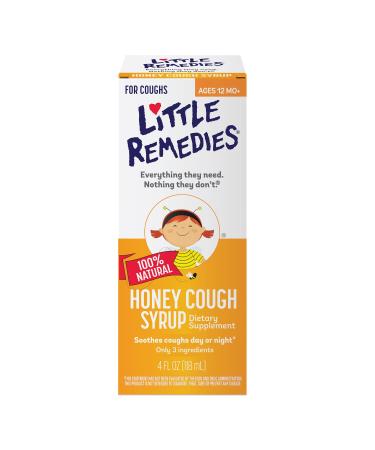 Little Remedies Honey Cough Syrup 100% Natural 12 Months & Up 4 fl oz 4 Fl Oz (Pack of 1)
