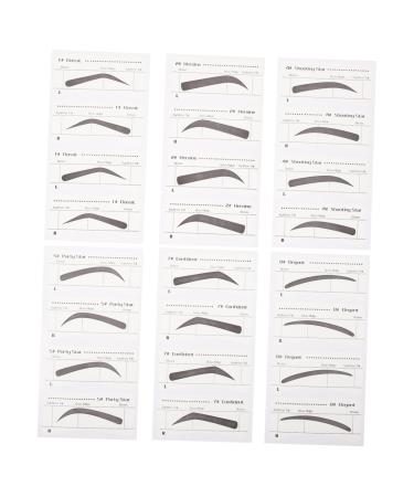 Housoutil 6 Pcs Stickers Makeup Tools Eyebrow Sticker Eyebrow Template for Makeup Mold Make up Miss Micro Edge