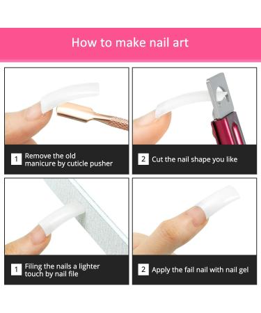 Acrylic Nail Clipper Set with Cuticle Pusher, Cleaner, and Files - Manicure Tools for Artificial Nails (Black/Purple) - Buy Online on GoSupps.com