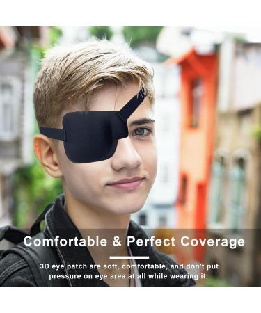 3D Eye Patch - Medical Amblyopia Eye Patches for Adults & Kids | Right Eye Black Lazy Eye Treatment - Buy Online on GoSupps.com