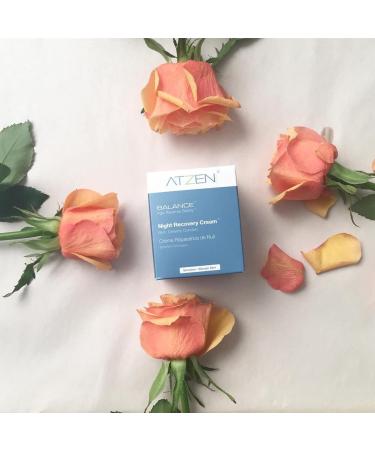 ATZEN Balance Night Recovery Cream | Organic Face & Eye Moisturizing Night Cream | Overnight Anti Aging Cream | Reduces Fine Lines Wrinkles & Moisturizes Skin | Natural Ingredients: Retinol Hyaluronic Acid Peptides Coll  - Buy Online on GoSupps.com