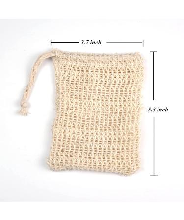ZEPELOFFY 5 Pack Natural Sisal Soap Saver Bags - Eco-Friendly Zero Waste Mesh Pouch for Shower - Buy Online on GoSupps.com