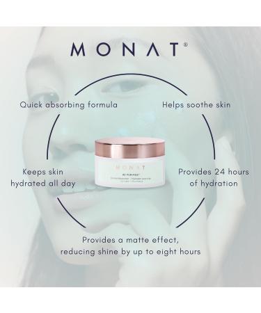 MONAT BE PURIFIED Oil-Free Moisturizer - Lightweight Pore Refining Vegan Skincare for Deep Hydration & Radiant Skin - Shop Internationally - Buy Online on GoSupps.com