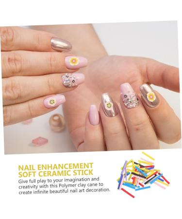 Healeved 150 Pcs Nail Art Stickers Nail Stickers Accessories Diy Nail Art 3d Nail Sticker Canes Sticks Nail Decorations Clay Polymer 3d Nail Art Canes Stick Rods Mobile Phone Stick Manicure - Buy Online on GoSupps.com