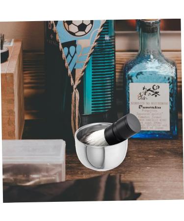 Lurrose Beard Brush & Shaving Bowl Cup | Premium Soap Shell Shaving Accessories for a Perfect Shave - Buy Online on GoSupps.com