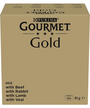 Buy Nestle Gourmet Gold Les Mousselines - Rabbit Beef Veal & Lamb - 96x85g Pack | Premium Pet Food for International Shipping - Buy Online on GoSupps.com