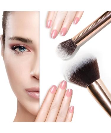 Banidy Makeup Brushes Set with Wooden Handles for Flawless Blending - Ideal for Powder, Foundation, Highlighter, Blush & Concealer - Buy Online on GoSupps.com