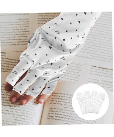 Healeved 6 Pairs Nail Gloves Uv Shield Gloves Protective Gloves Gel Manicure Uv Gloves Uv Lamp Manicure Dryer Gloves Nail Uv Gloves Nail Art Gel Miss Polyester Nail Polish Hand White - Buy Online on GoSupps.com