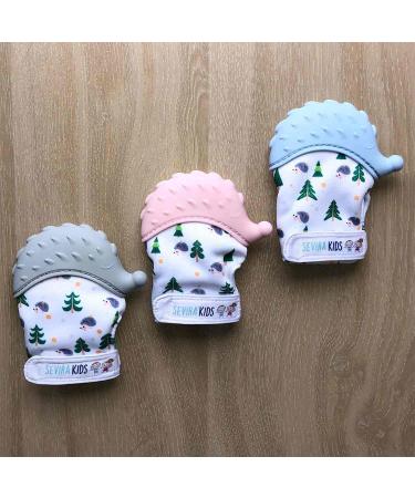 Sevira Kids Teething Glove - Food-Grade Silicone Hedgehog | International Shipping Available - Buy Online on GoSupps.com