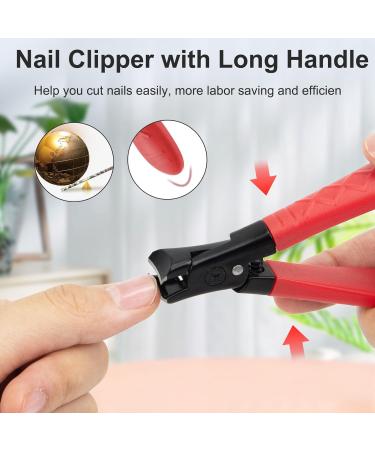 Heavy Duty Nail Clippers for Thick Nails - Wide Jaw Toenail Clippers with Metal File and Bag - Ideal for Men and Women - Red - Buy Online on GoSupps.com