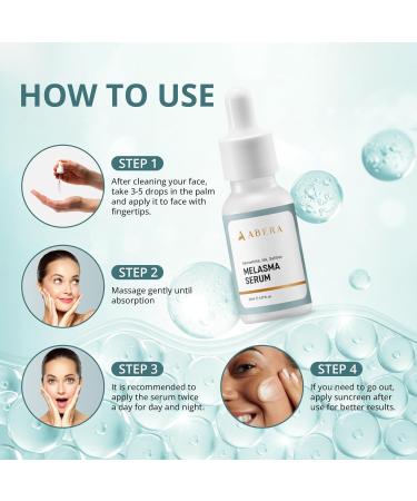 Abera Suero Melasma - Tratamiento con Niacinamida & Hidroquinona para Manchas Oscuras - 20ml | Mejora tu Piel Hoy - Buy Online on GoSupps.com