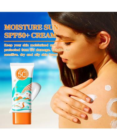 Face Sunscreen Sun Cream SPF 50+ PA+++ Face Sunscreen SPF 50 High Protection Face Sun Cream Moisturizing Refreshing & Breathable Travel Size Sun Cream Non-Greasy Very Water + Sweat Resistant - Buy Online on GoSupps.com