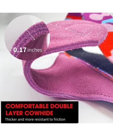 Wiexiang Cowhide Lifting Straps - Robust Deadlift Straps for Weightlifting, Bodybuilding, Powerlifting - Durable Strength Training - Purple - Buy Online on GoSupps.com