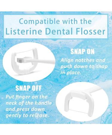 Ultraclean Access Flosser Refill Heads - 110PCS Snap-On Dental Flosser Replacement for Optimal Oral Care & Hygiene - Buy Online on GoSupps.com