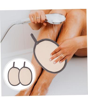Healeved 2pcs Bath Sponge Set - Loofah Sponges for Men & Women - Body Scrubber & Shower Brush for Cleansing - Buy Online on GoSupps.com