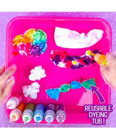 Fashion Angels Tie Dye Super Set - DIY Kit for Kids | Complete All-in-One Tie Dye Set with Gloves, Bands, Non-Toxic Dyes | 6 Projects, Just Add Water | Ages 8+ | Neon Colors - Buy Online on GoSupps.com