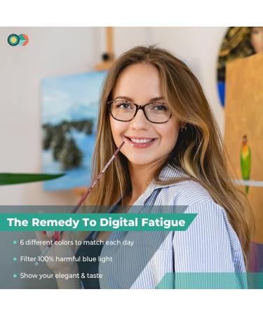 Gaoye 6 Pack Stylish Reading Glasses for Men & Women - Computer Eyeglasses to Ease Blurry Vision - A1 1.0x - Buy Online on GoSupps.com