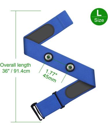COOSPO Replacement Breast Belt for Heart Rate Monitors - Compatible with Wahoo Polar Garmin & More - Soft & Comfortable Strap - Buy Online on GoSupps.com