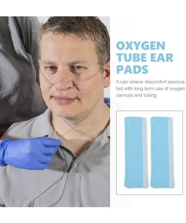 Nasal Oxygen Covers Oxygen Tubing Protector 2pcs Sky Blue Oxygen Cannula Ear Cushions for Oxygen Users to Full Your Face Ears - Buy Online on GoSupps.com