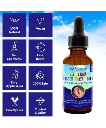 Organic Natrulo Kids Ear Drops | Ear Infection Treatment & Relief - Made in USA - Buy Online on GoSupps.com